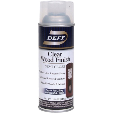 Deft 12.25 Oz. Semi-Gloss Clear Wood Finish Interior Spray Lacquer DFT011/54
